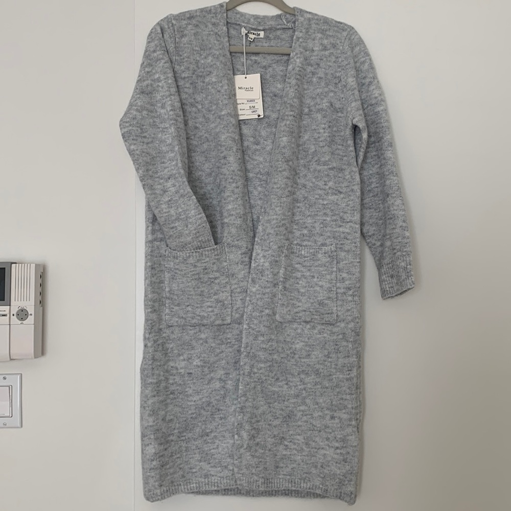 Long casual cardigan